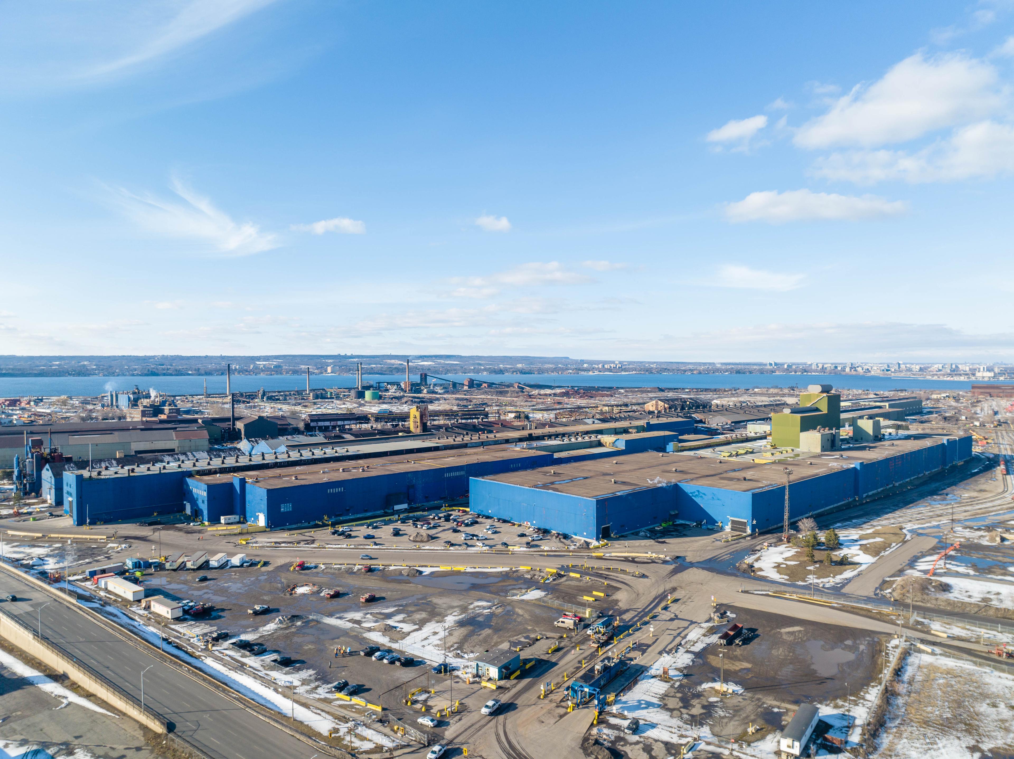 Current aerial drone view of Steelport lands